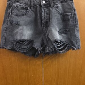 Wild Fable Black Ripped Jean Shorts